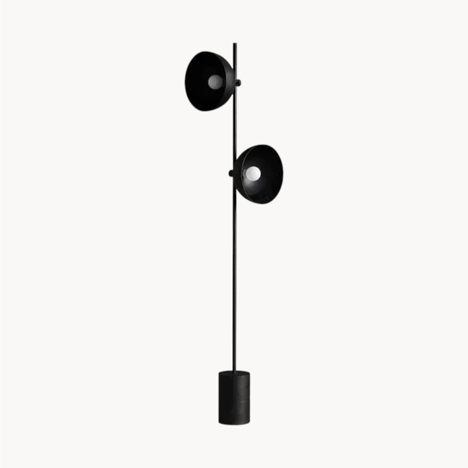 LampeHub Lampadaire Noir Salon
