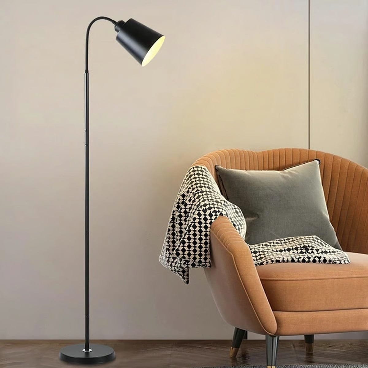 LampeHub Lampadaire Noir Sans fil