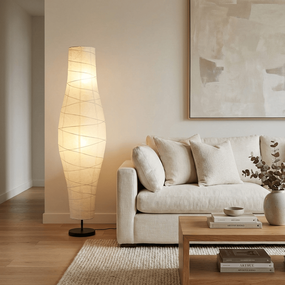 LampeHub Lampadaire Salon Abat jour