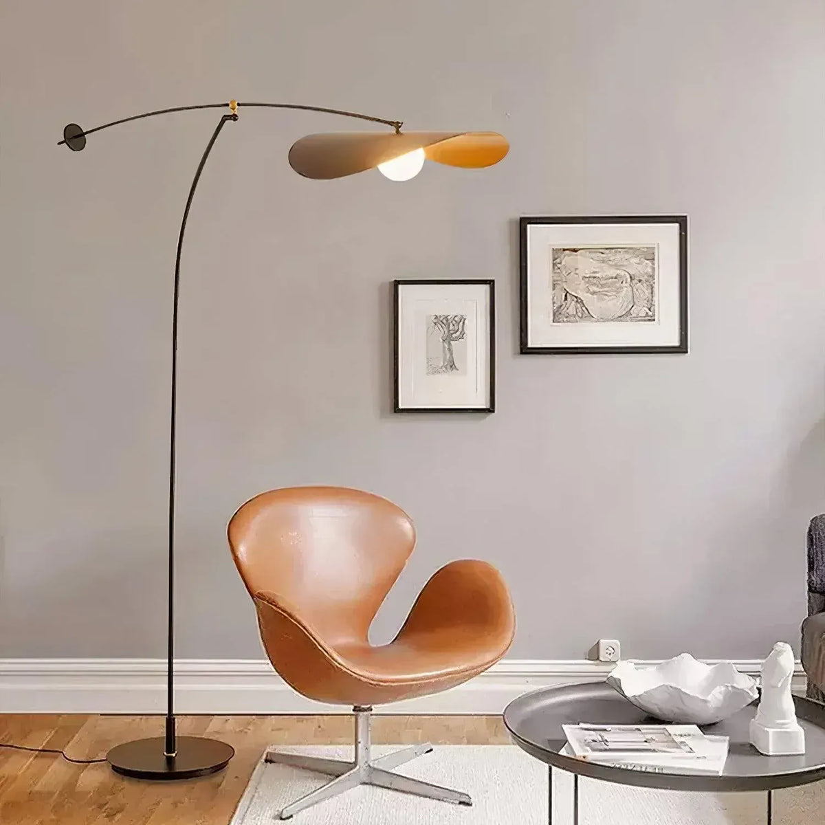 LampeHub Lampadaire Salon Noir