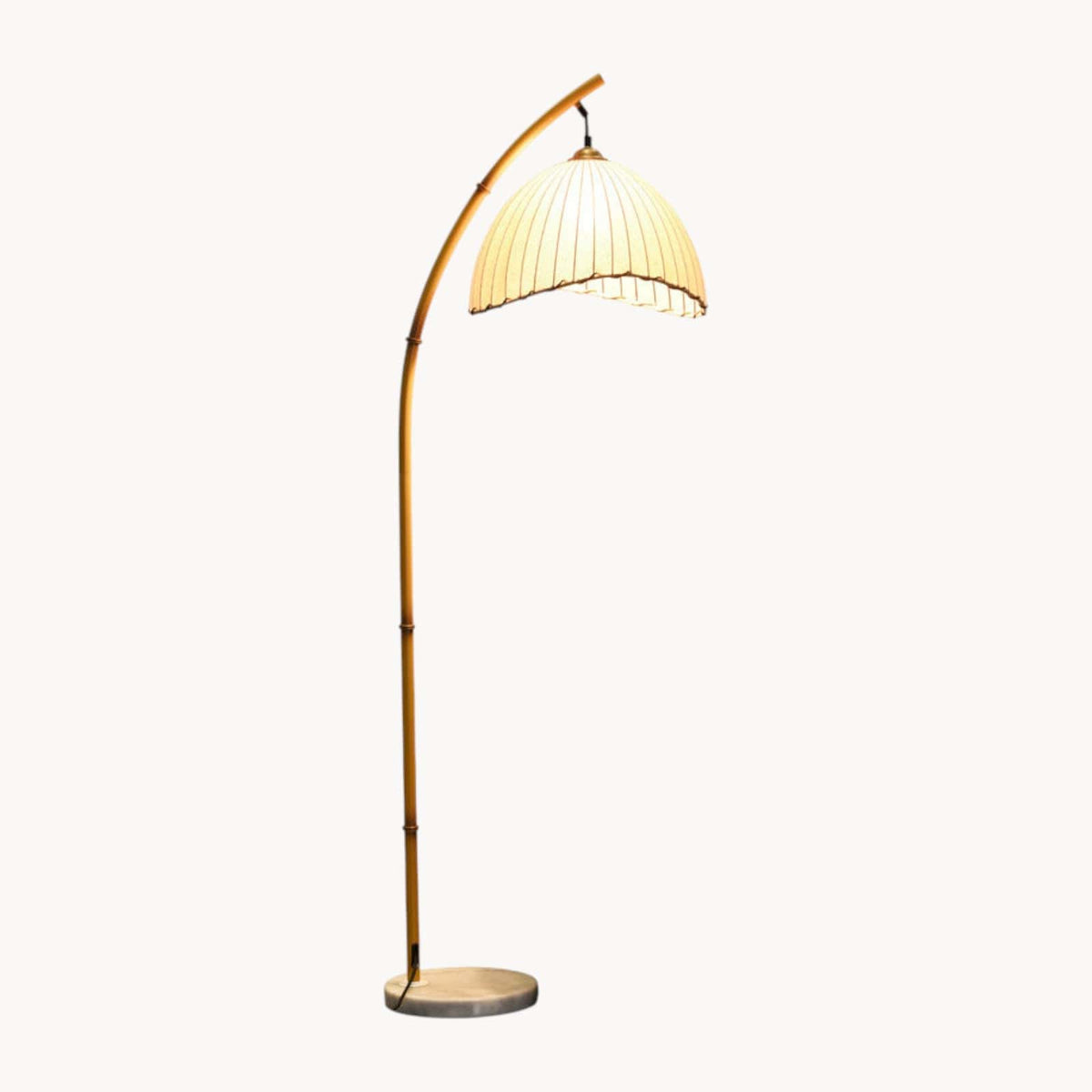 LampeHub Lampadaire Salon Rotin
