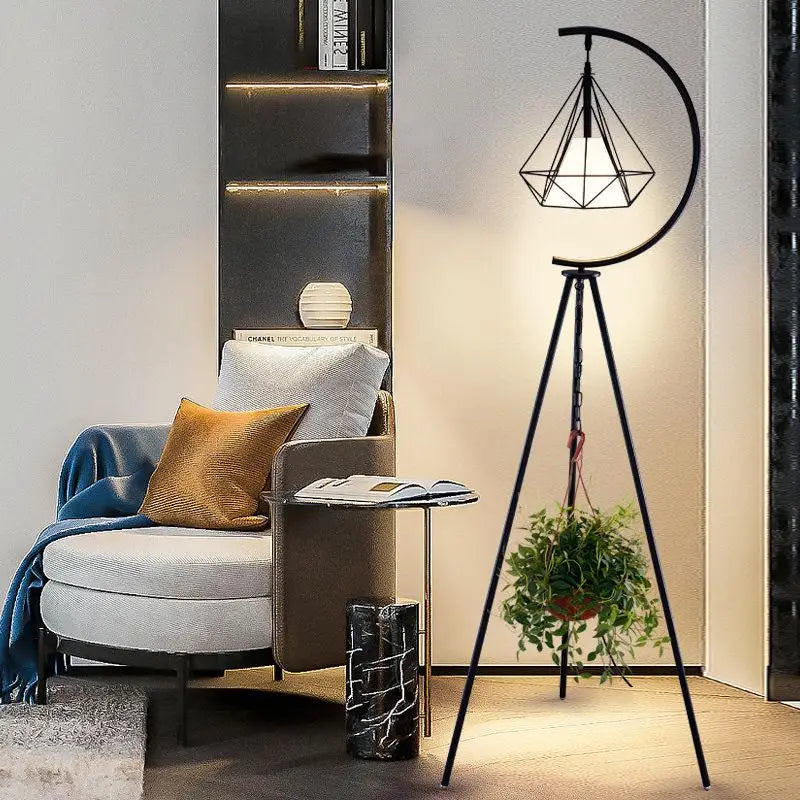 LampeHub Lampadaire sans fil Noir