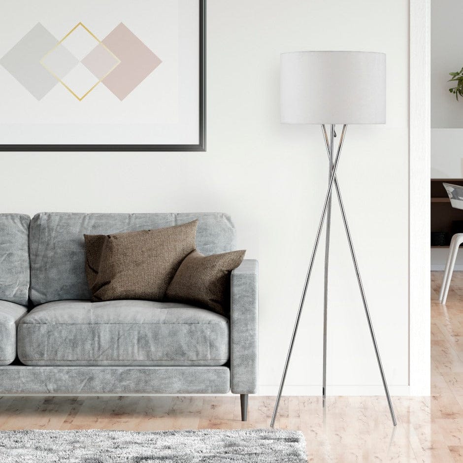 LampeHub Lampadaire sur pied Blanc