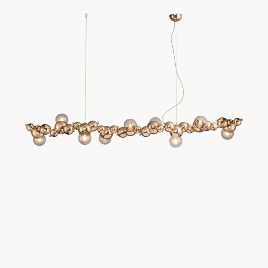 LampeHub Lampadaire Suspendu Doré