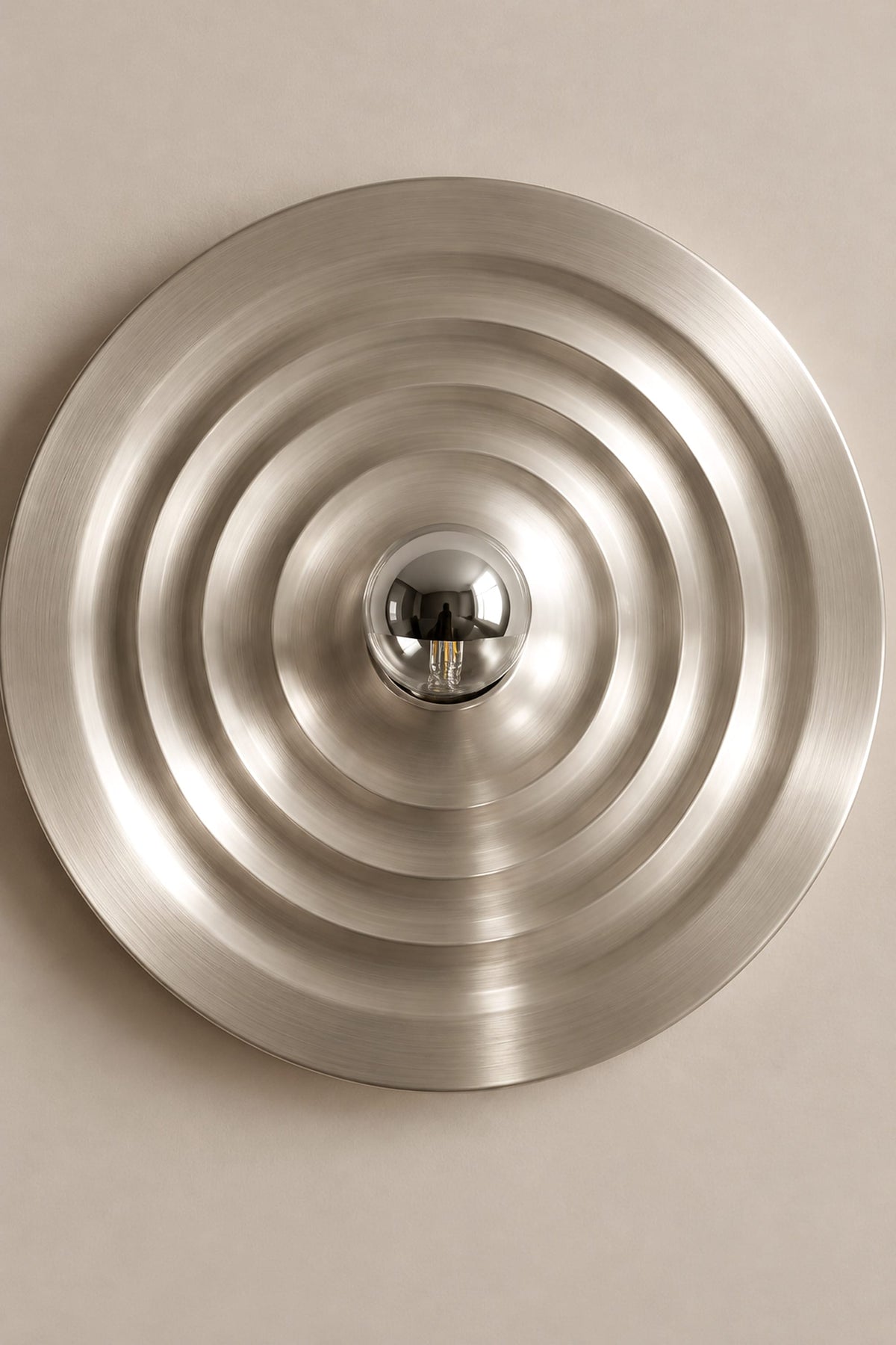 LampeHub Lampe Applique Bauhaus Disque Ondulé – Soucoupe Rétro Space Age