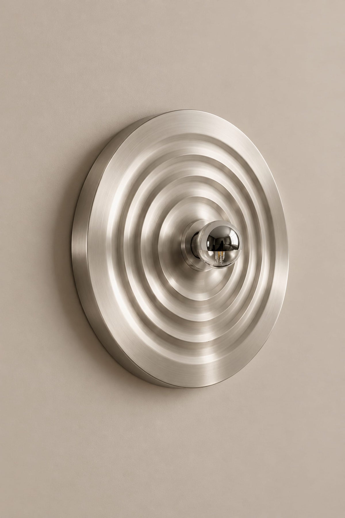 LampeHub Lampe Applique Bauhaus Disque Ondulé – Soucoupe Rétro Space Age