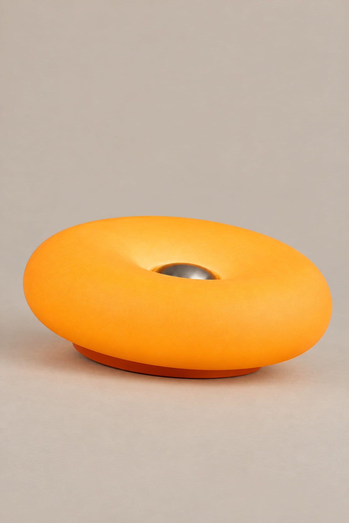 LampeHub Lampe Bauhaus Donut Orange – Lampe de Chevet Tactile