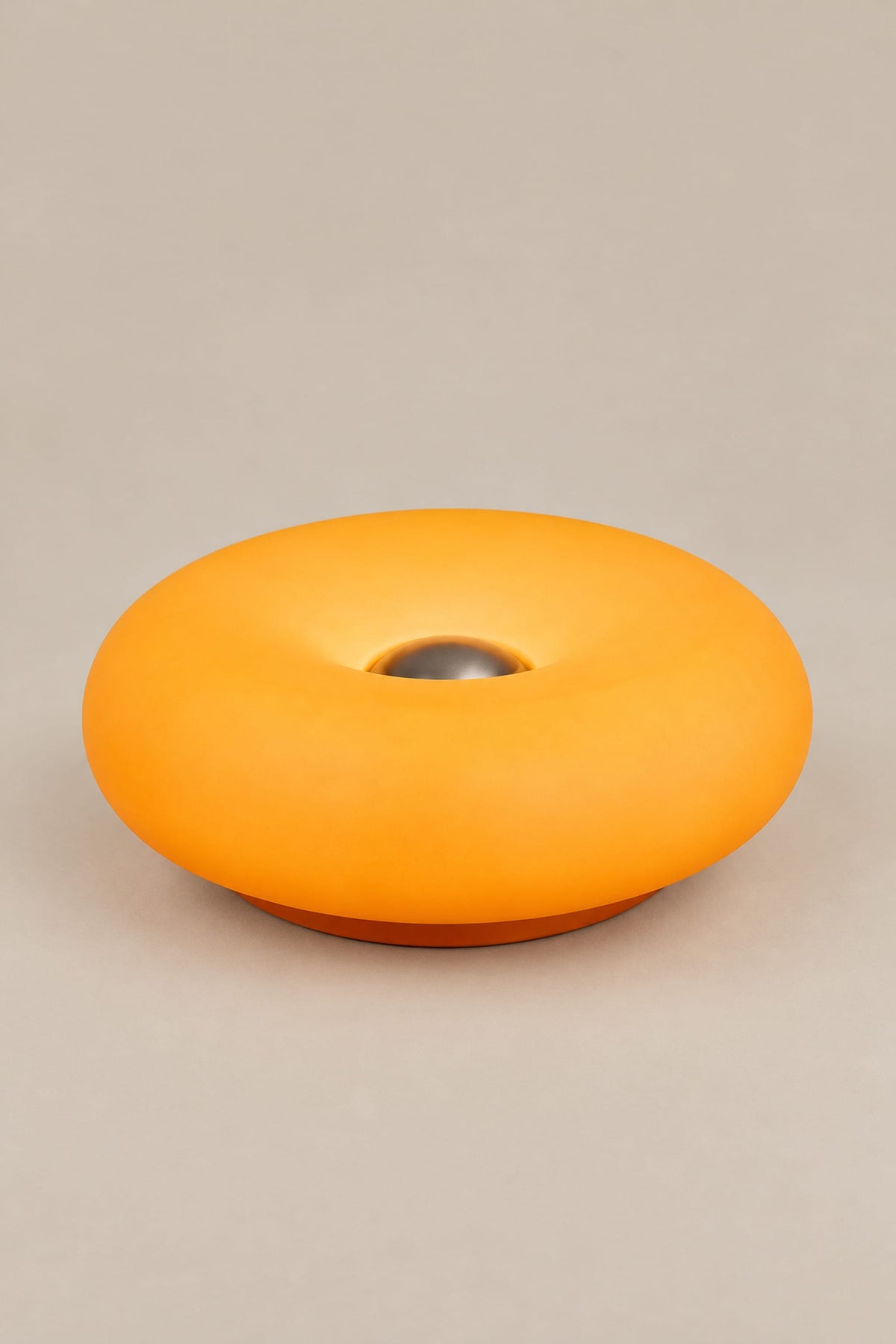 LampeHub Lampe Bauhaus Donut Orange – Lampe de Chevet Tactile