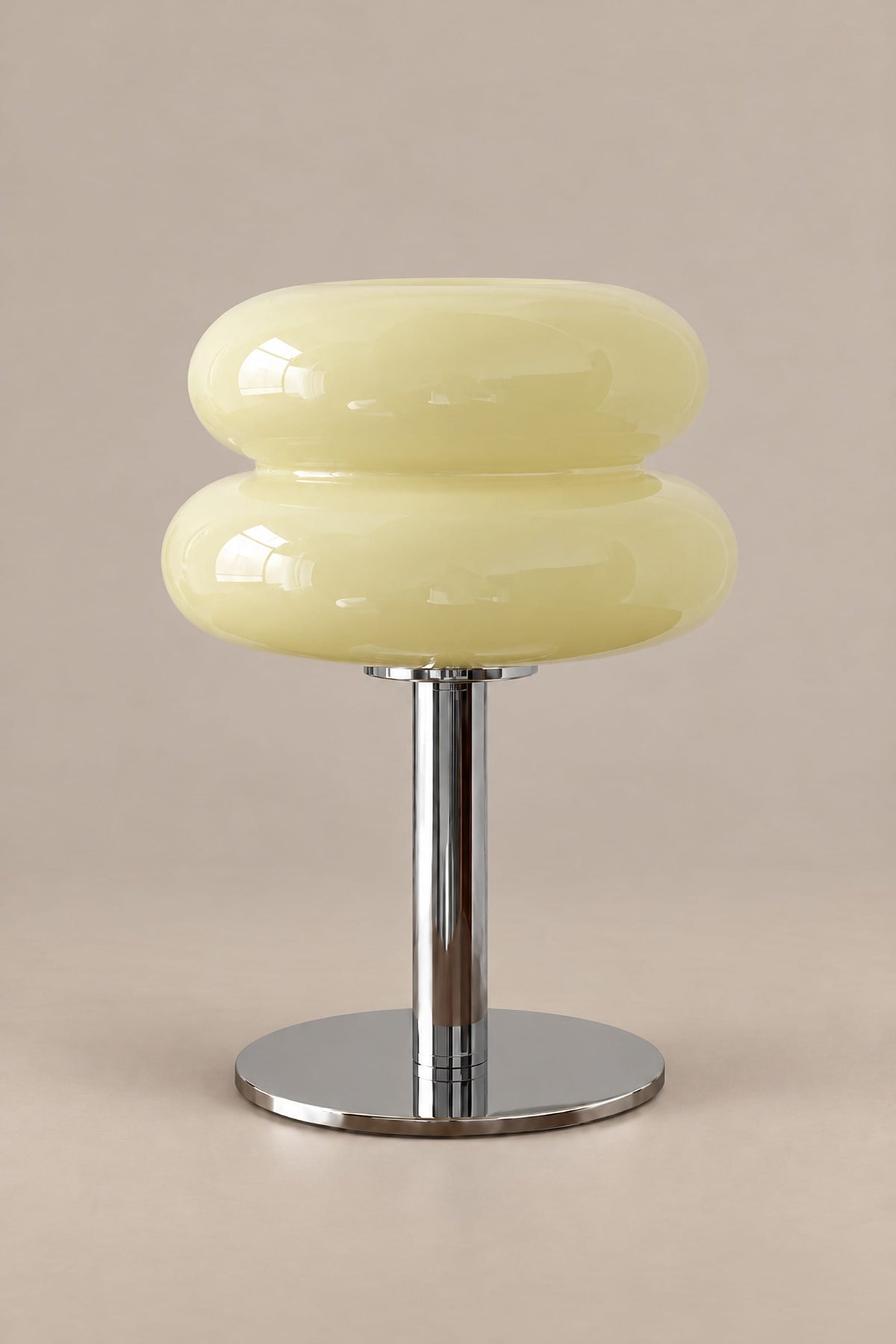 LampeHub Lampe Bauhaus Verre Crème – Lampe de Chevet Rétro