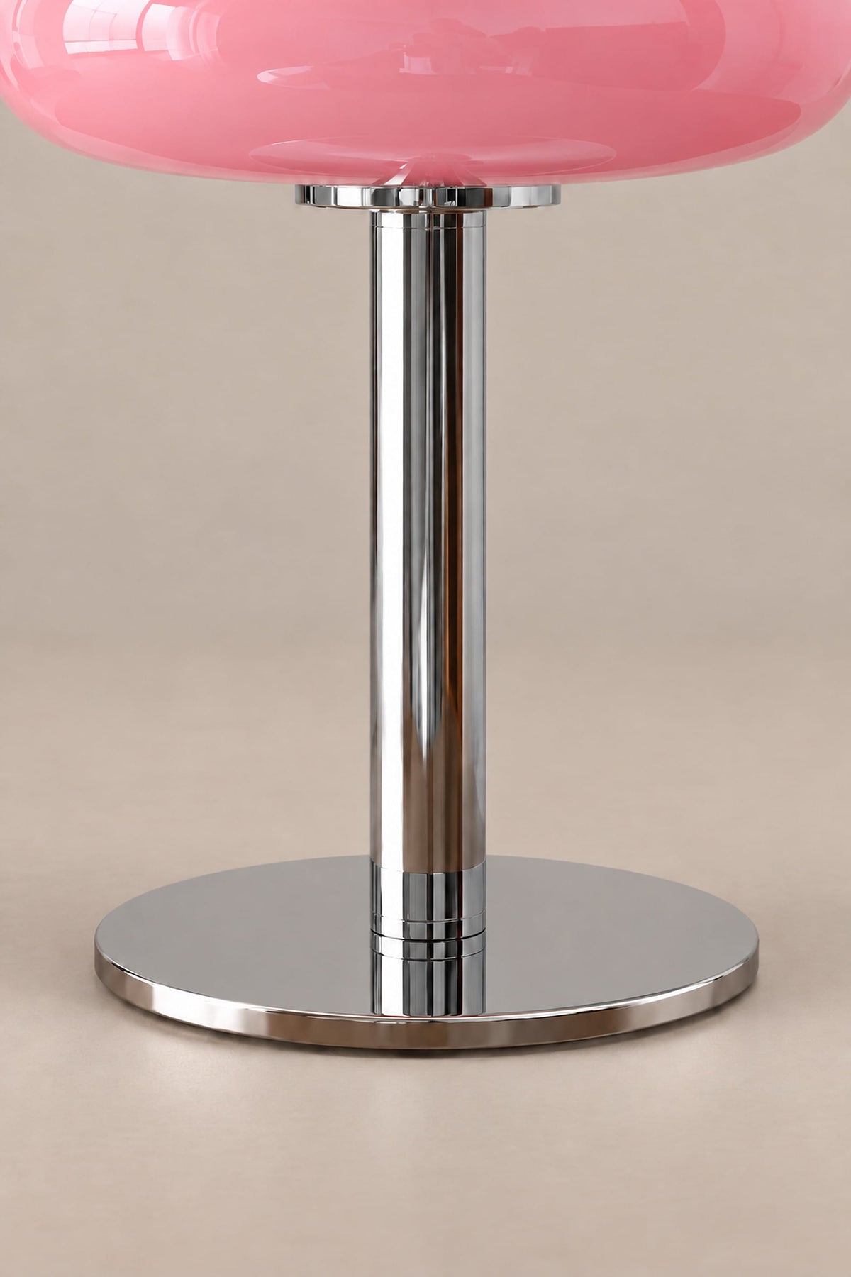 LampeHub Lampe Bauhaus Verre Rose – Lampe de Chevet Rétro