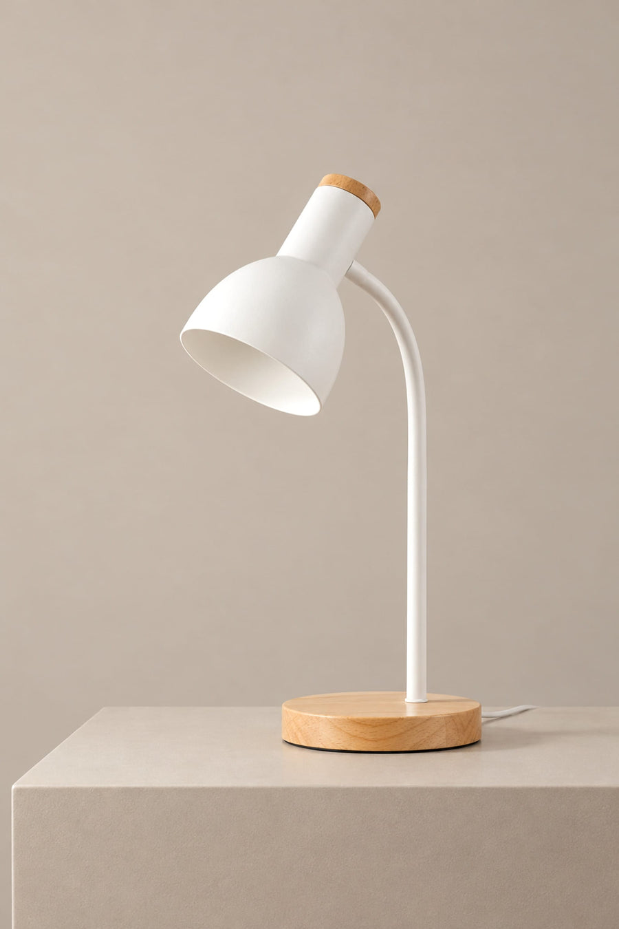 Lampe de Lecture Col de Cygne – Métal et Bois