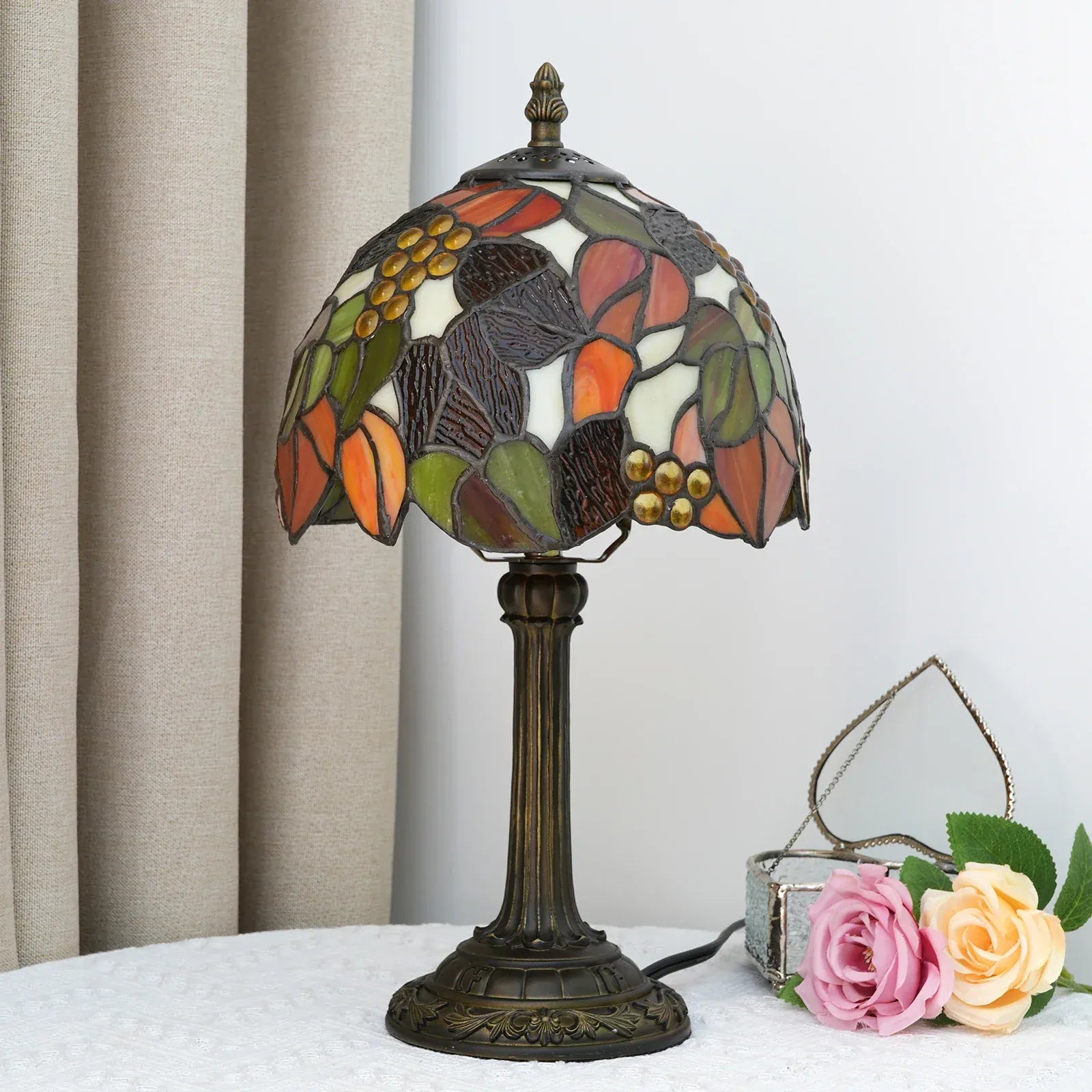 LampeHub Lampe de chevet Abat Jour à Motif