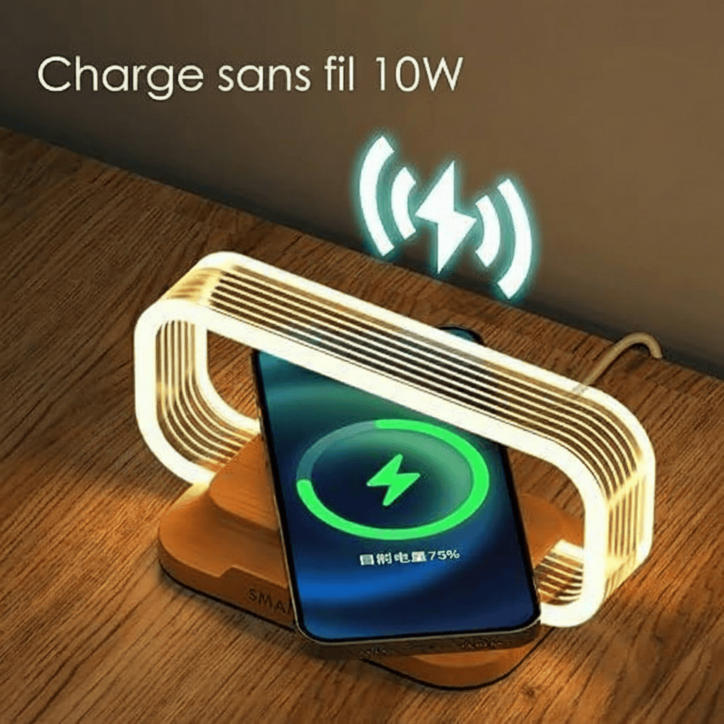 LampeHub Lampe de chevet Charge Téléphone