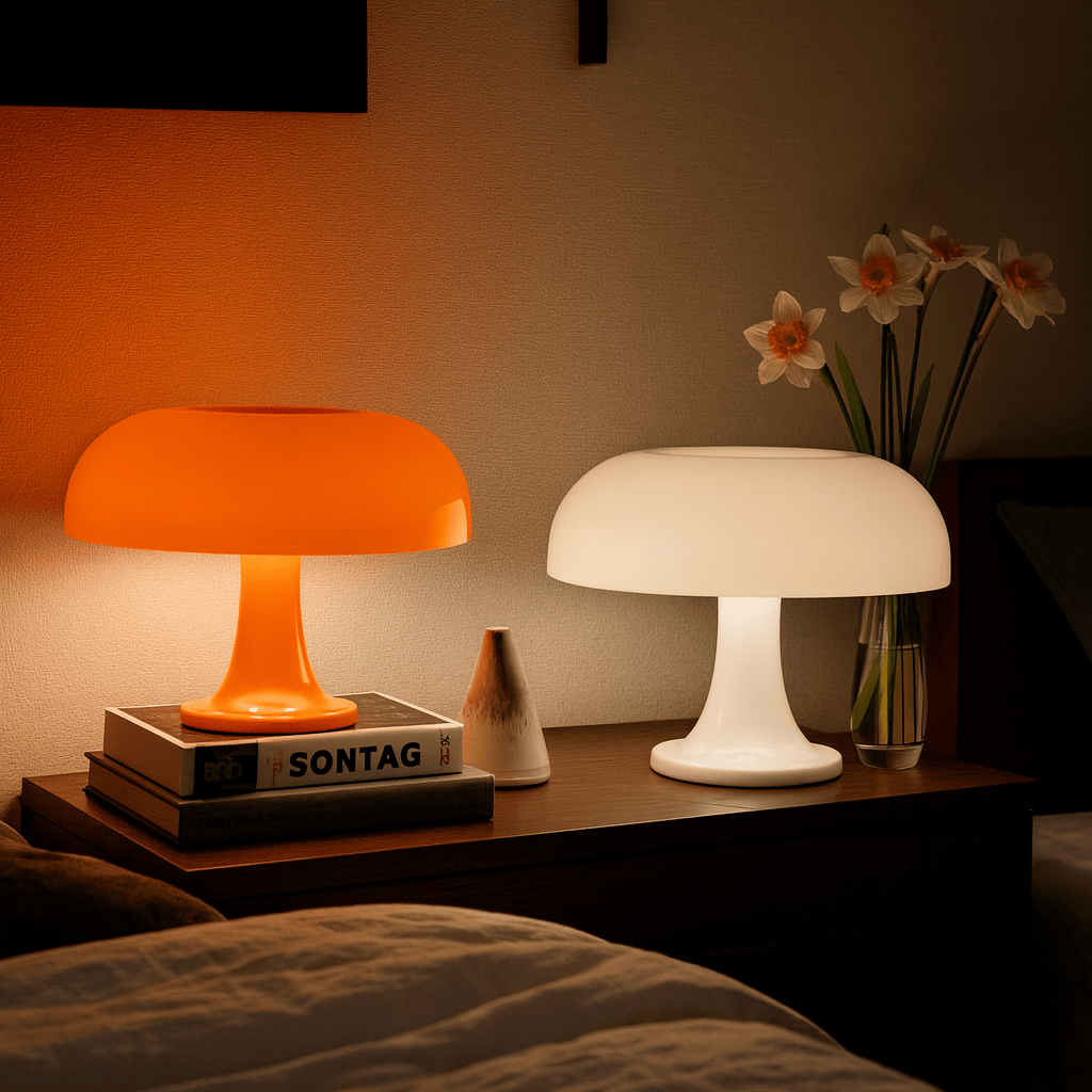 LampeHub Lampe de chevet Design Minimaliste Orange