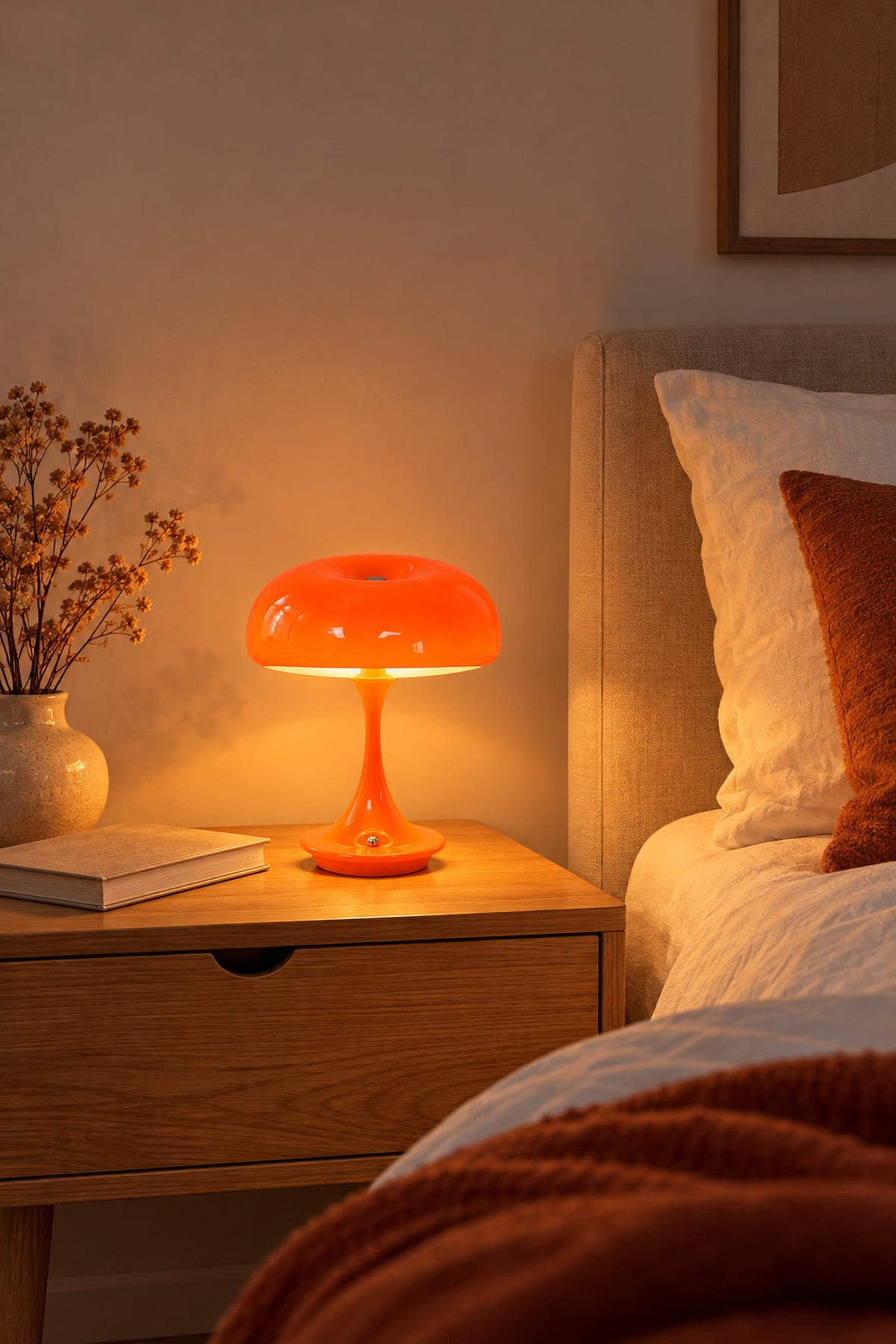 LampeHub Lampe de chevet Design Moderne Orange