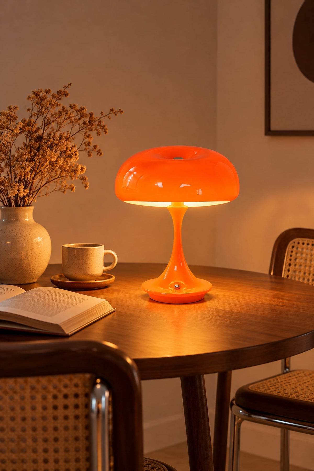 LampeHub Lampe de chevet Design Moderne Orange