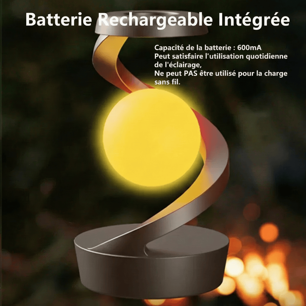 LampeHub Lampe de chevet Design Sphère Blanche