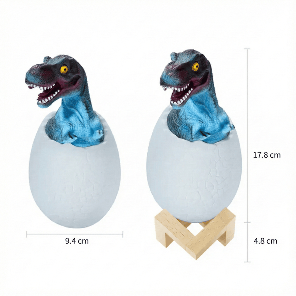 LampeHub Lampe de chevet Enfant Dinosaure T-Rex