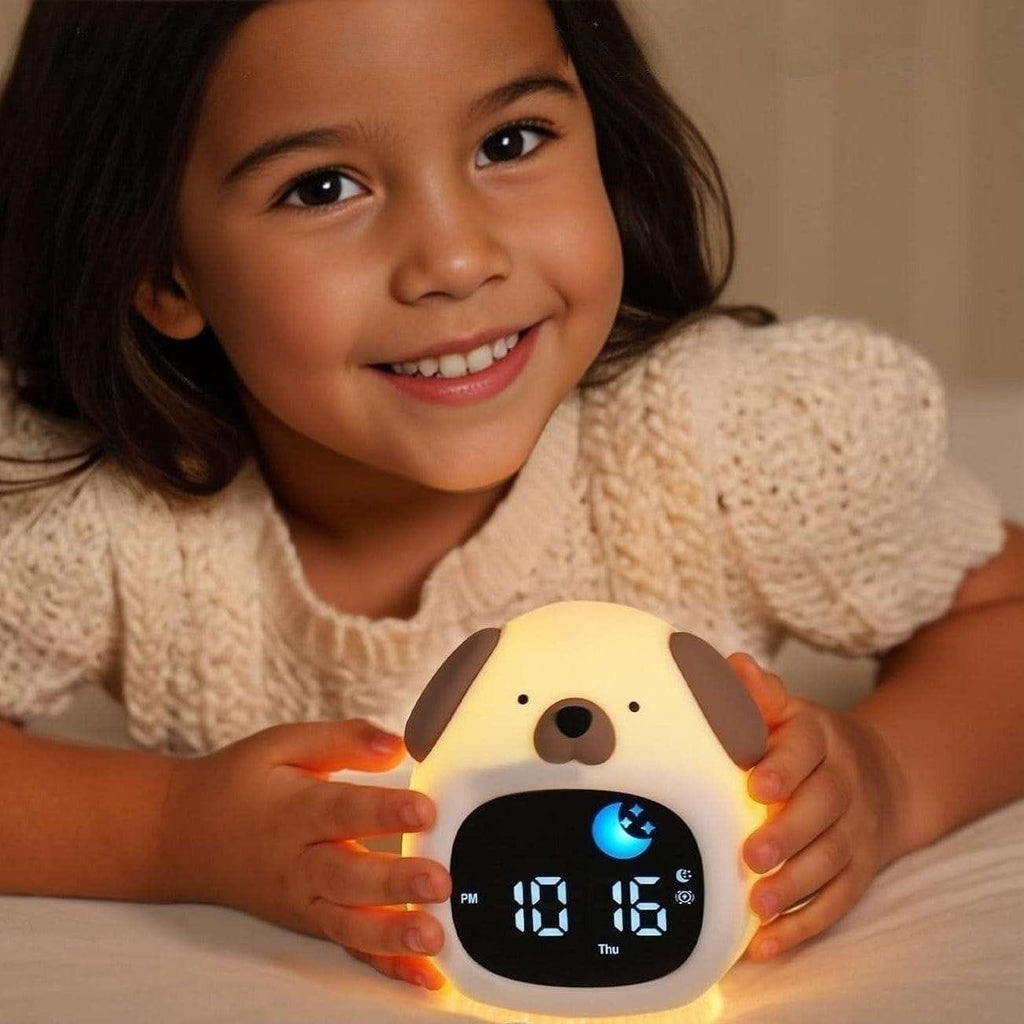 LampeHub Lampe de chevet Enfant Reveil Chien