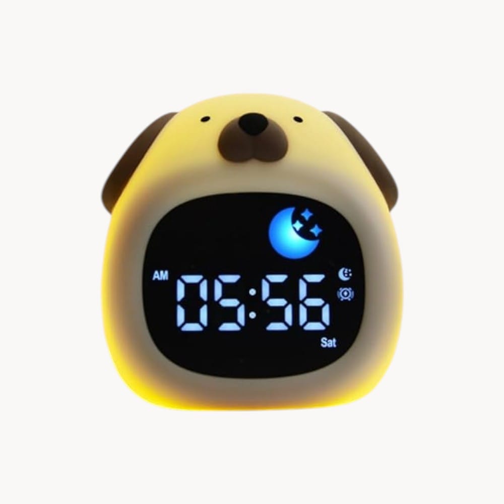 LampeHub Lampe de chevet Enfant Reveil Chien