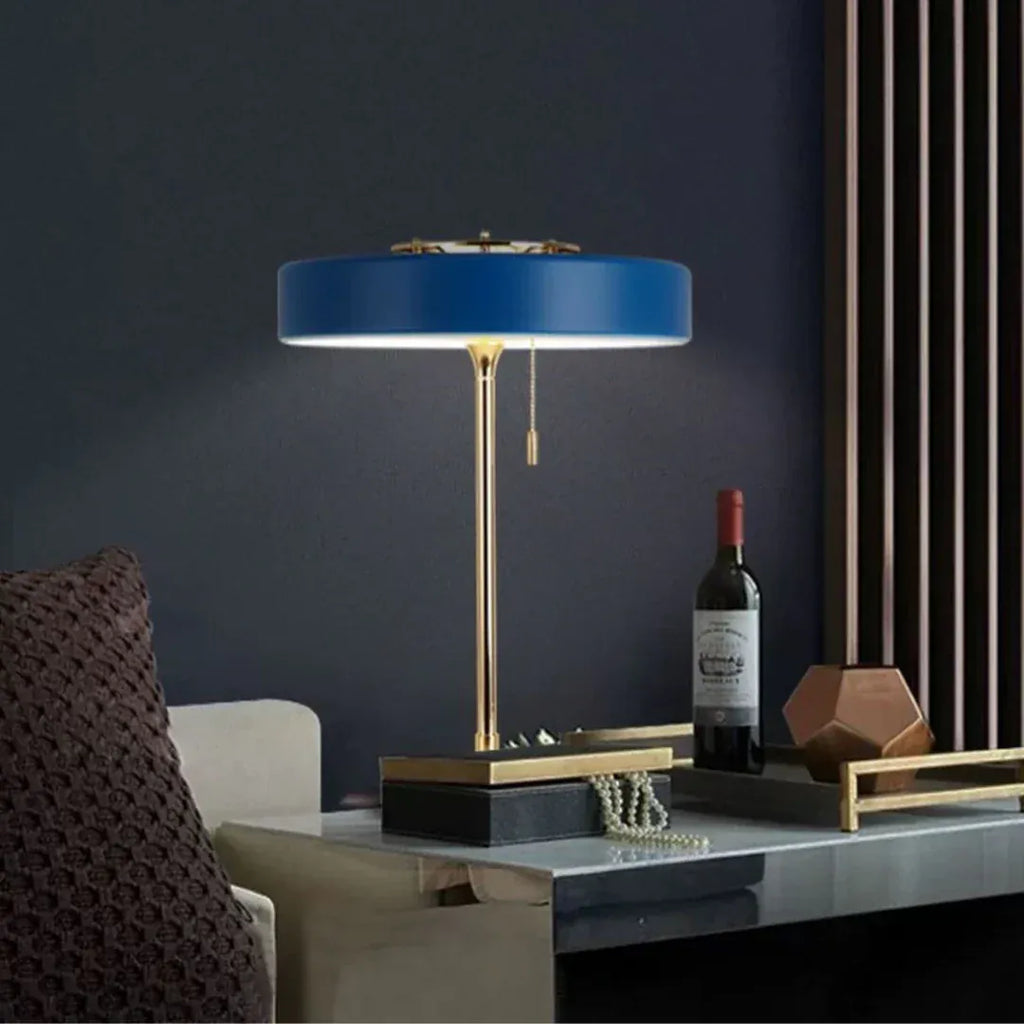 LampeHub Lampe de chevet Luxe Nordique Bleu