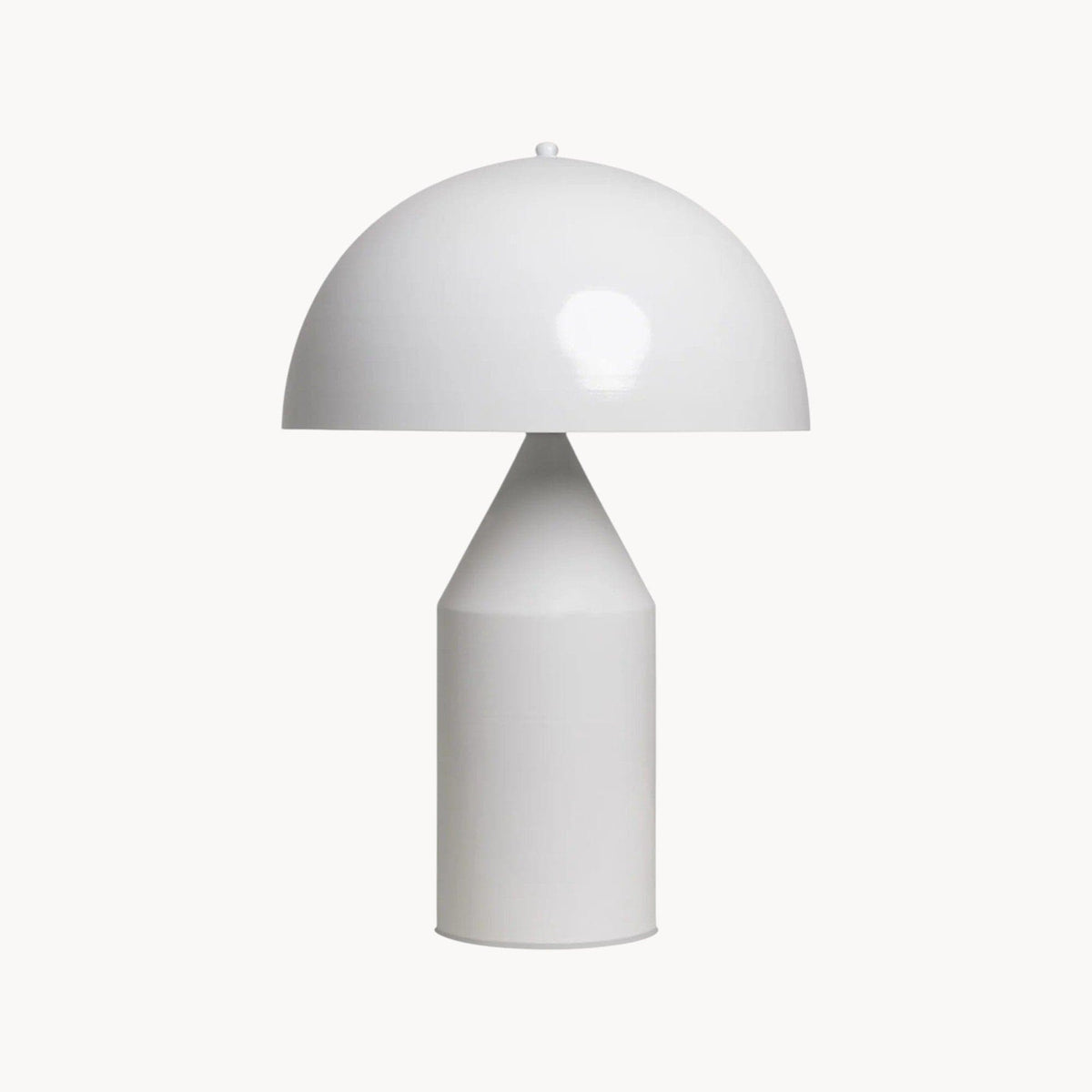 LampeHub Lampe de chevet Moderne Champignon Blanche