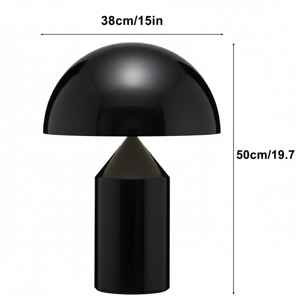 LampeHub Lampe de chevet Moderne Champignon Noir