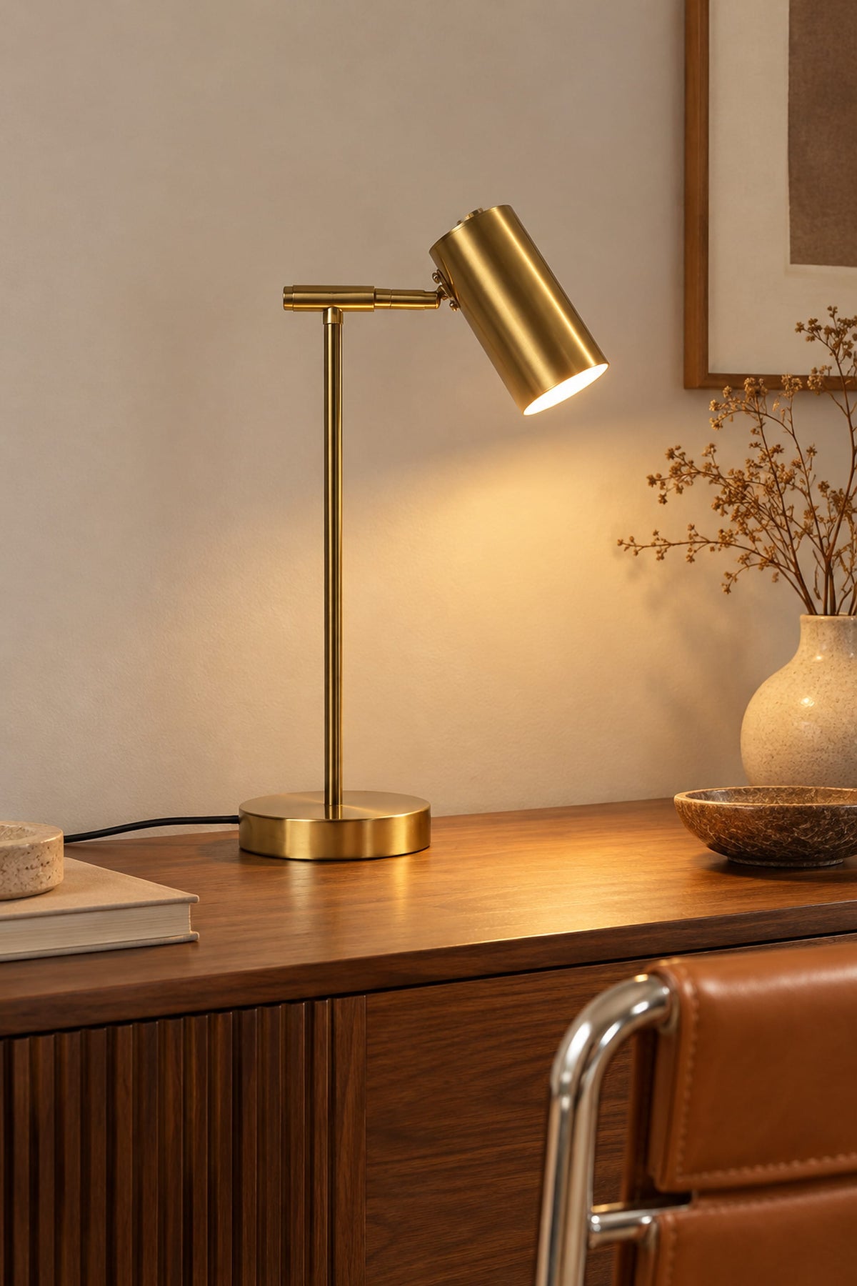 LampeHub Lampe de chevet Moderne Lecture Doré