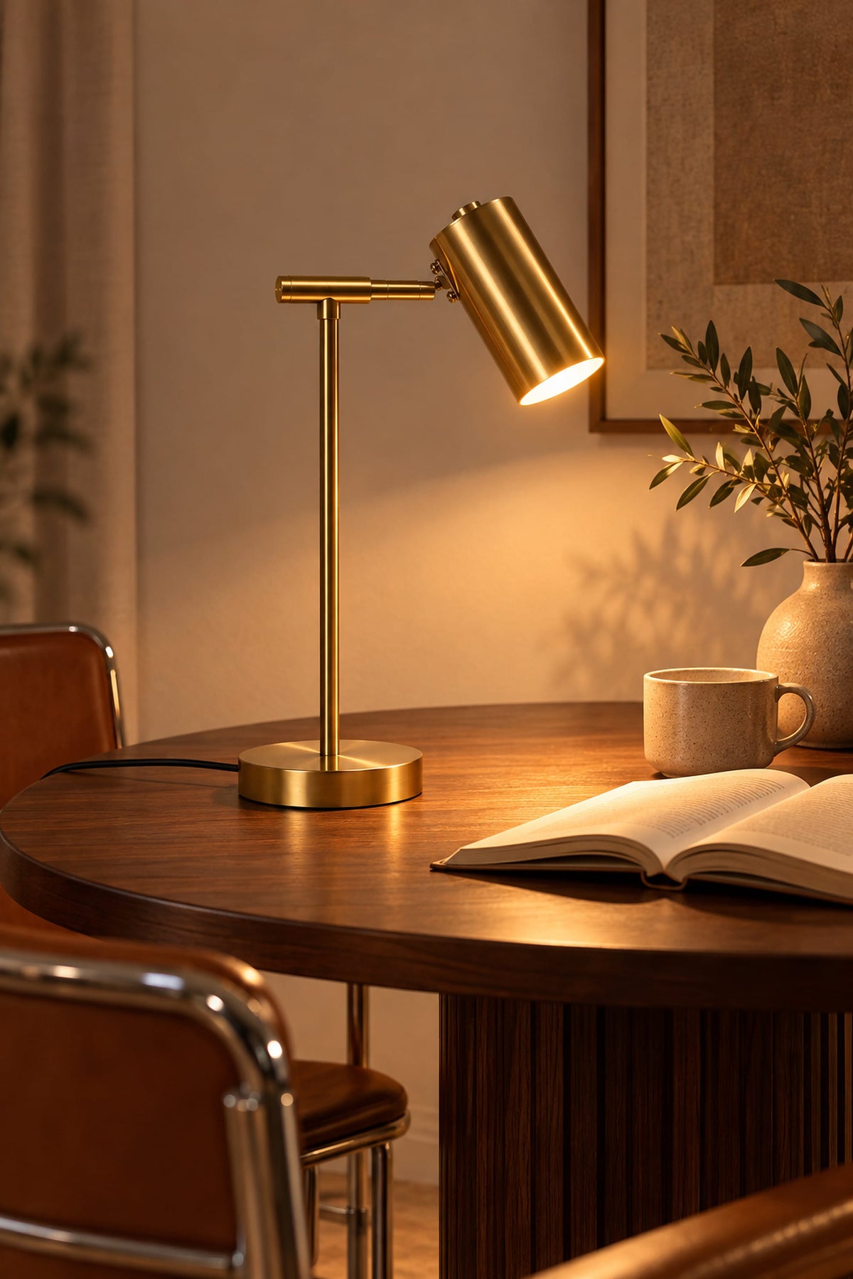 LampeHub Lampe de chevet Moderne Lecture Doré