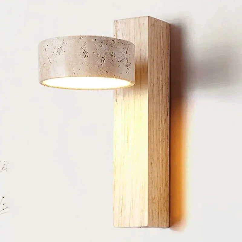 LampeHub Lampe de chevet Murale Bois