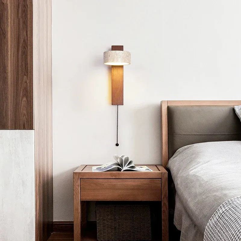 LampeHub Lampe de chevet Murale Bois