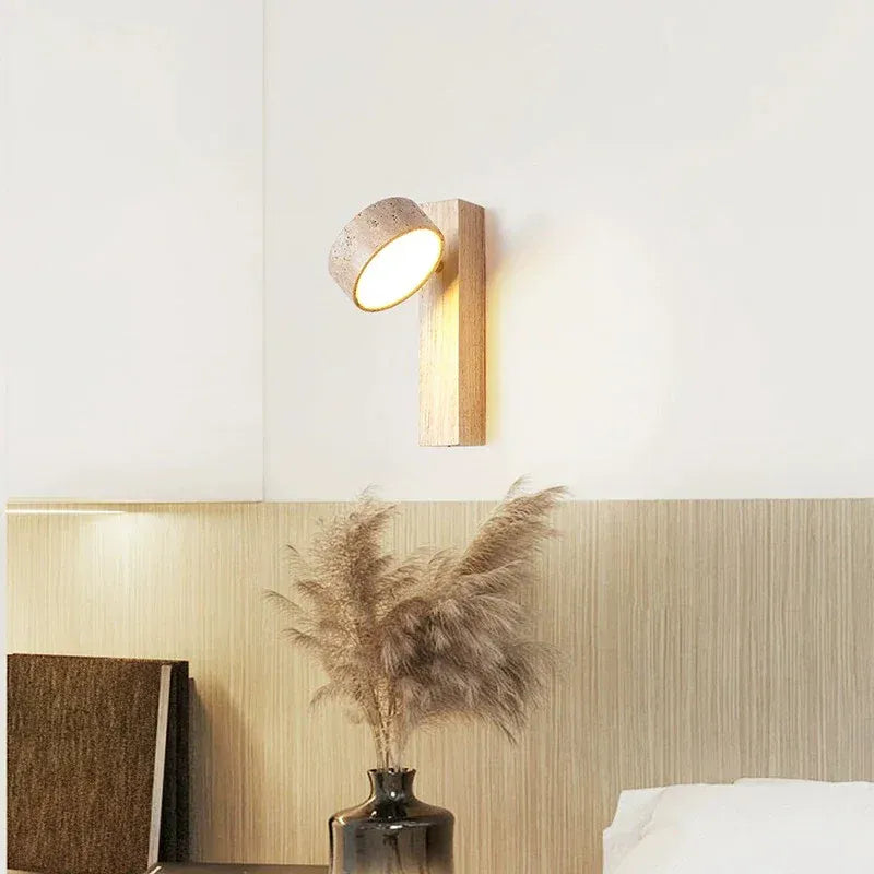 LampeHub Lampe de chevet Murale Bois