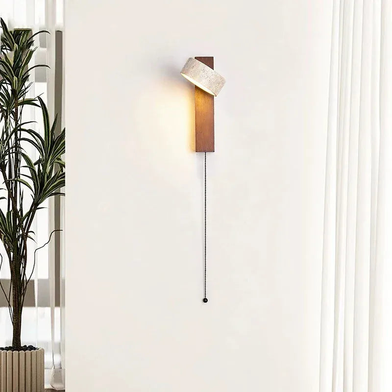 LampeHub Lampe de chevet Murale Bois
