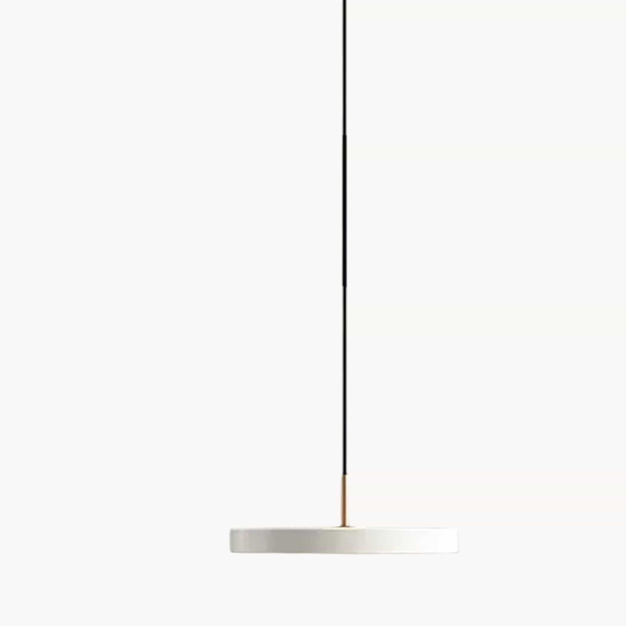 LampeHub Lampe de Chevet Plate Blanc