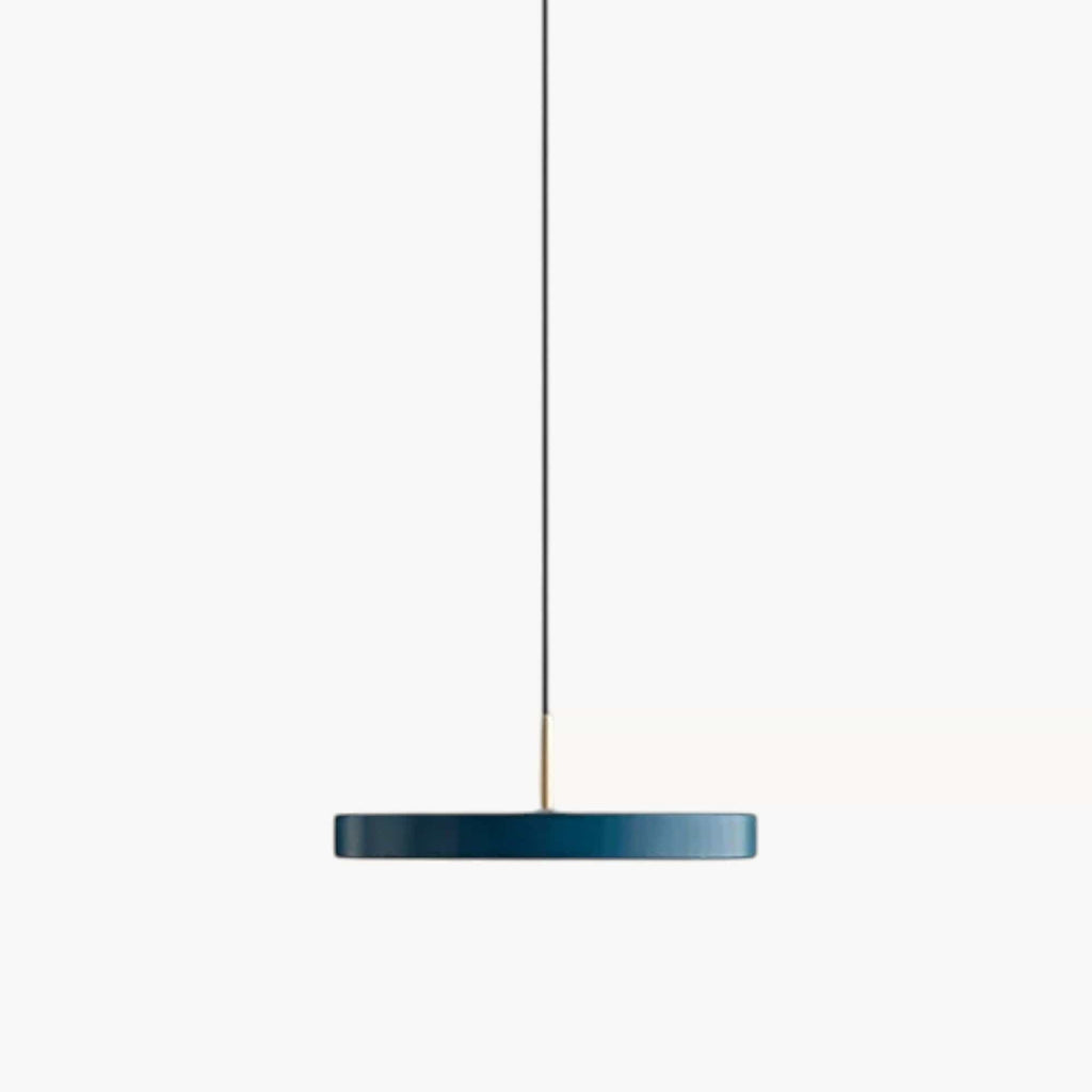 LampeHub Lampe de Chevet Plate Bleu