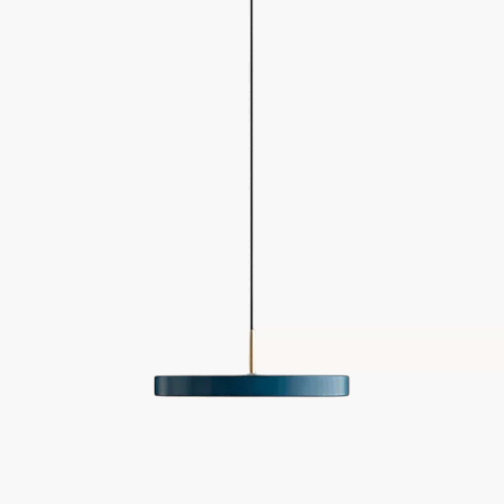 LampeHub Lampe de Chevet Plate Bleu