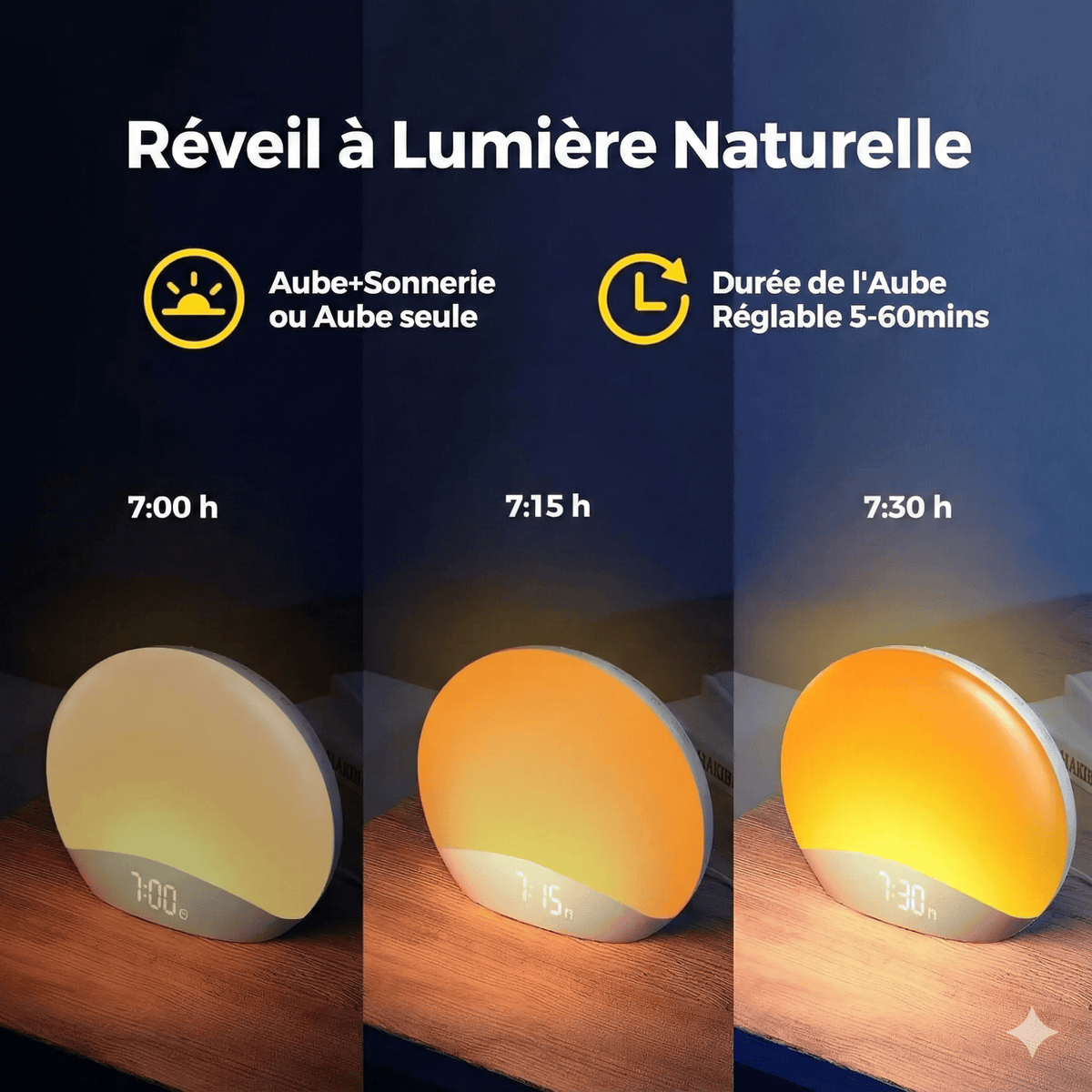 LampeHub Lampe de chevet Réveil Naturel