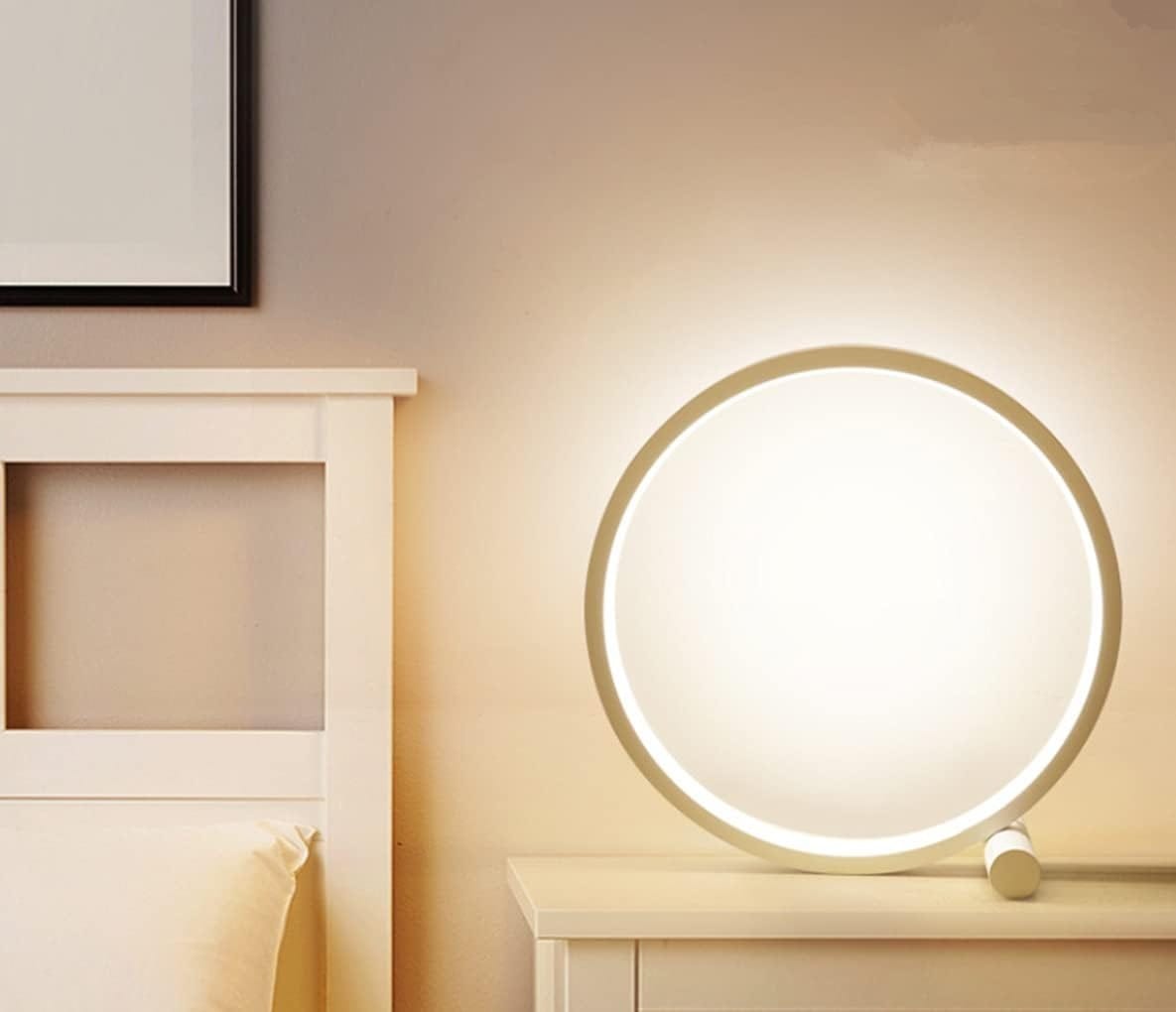 Dimensions – Lampe de chevet Ronde Blanche