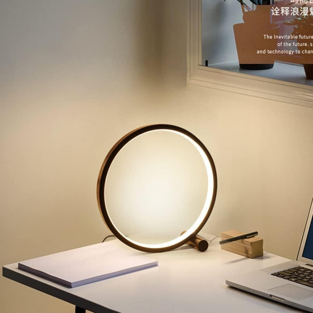 LampeHub Lampe de chevet Ronde Noir