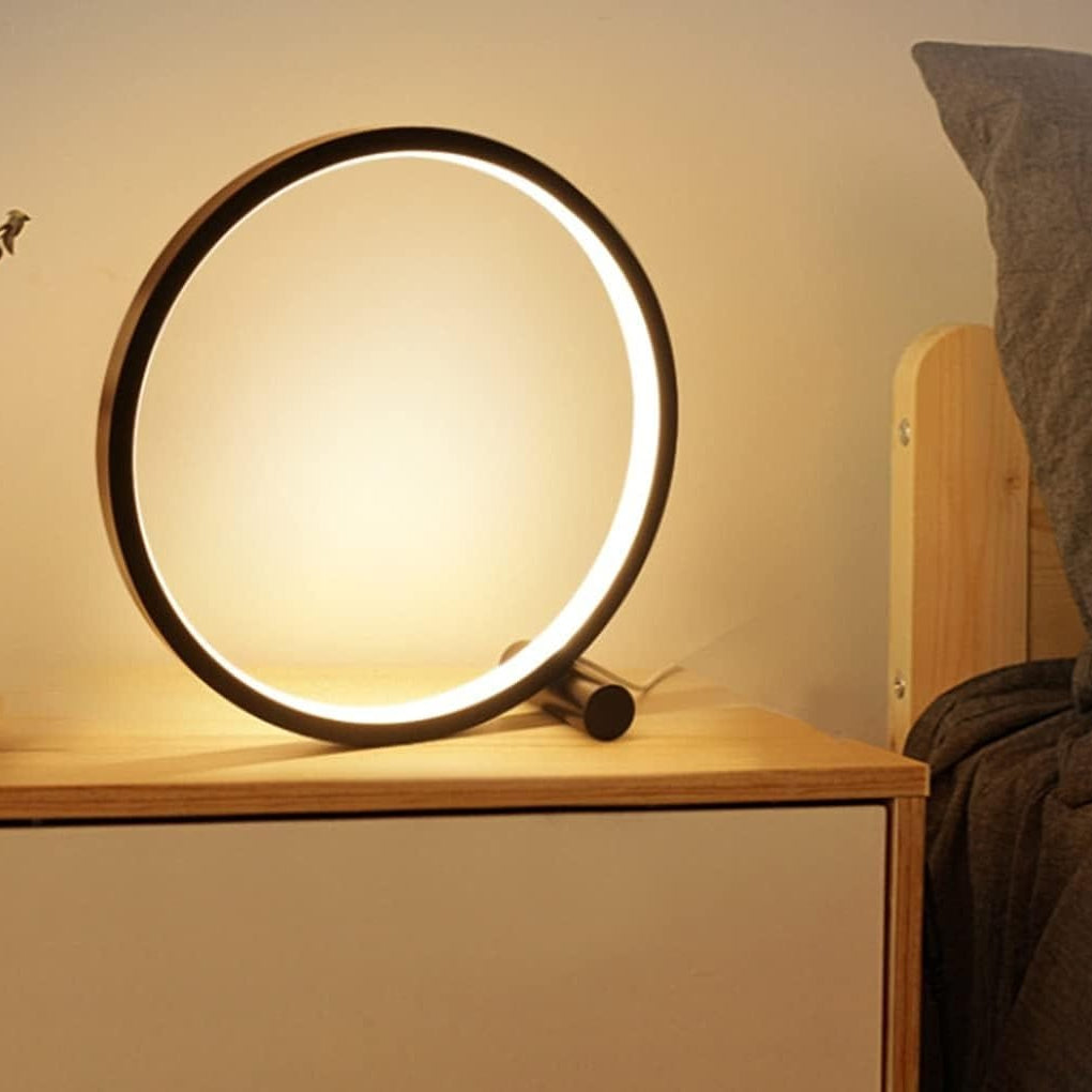 LampeHub Lampe de chevet Ronde Noir