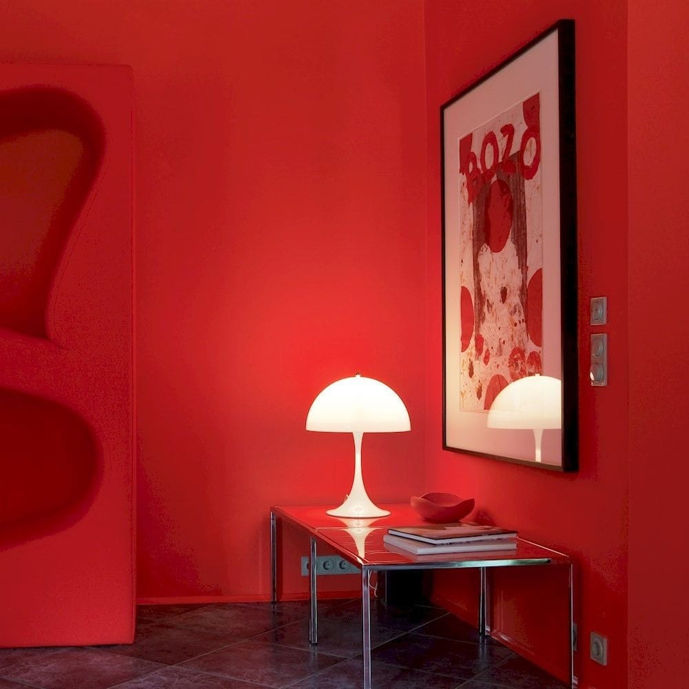 LampeHub Lampe de chevet style Panthella Blanc