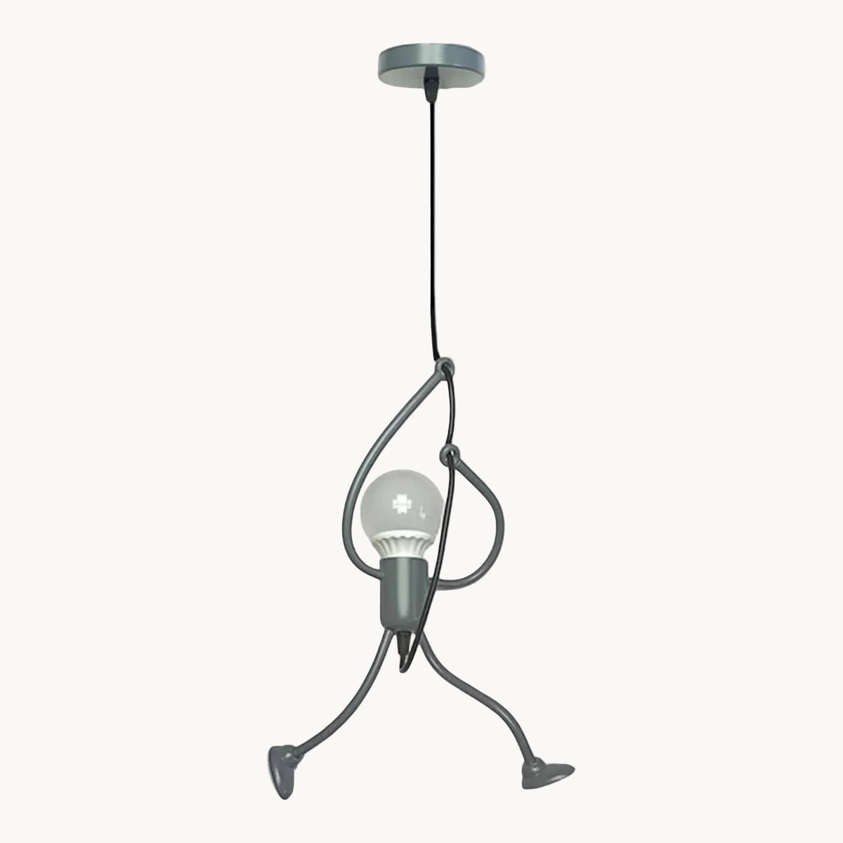 LampeHub Lampe de chevet Suspendu Lumière Gris