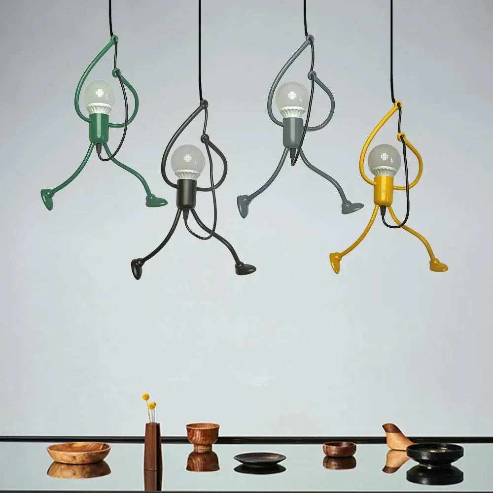 LampeHub Lampe de chevet Suspendu Lumière Noir