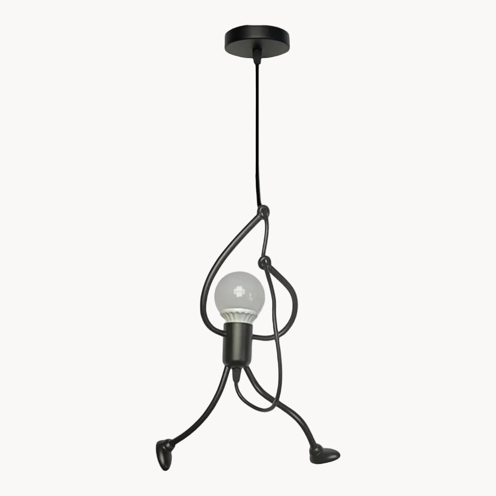 LampeHub Lampe de chevet Suspendu Lumière Noir