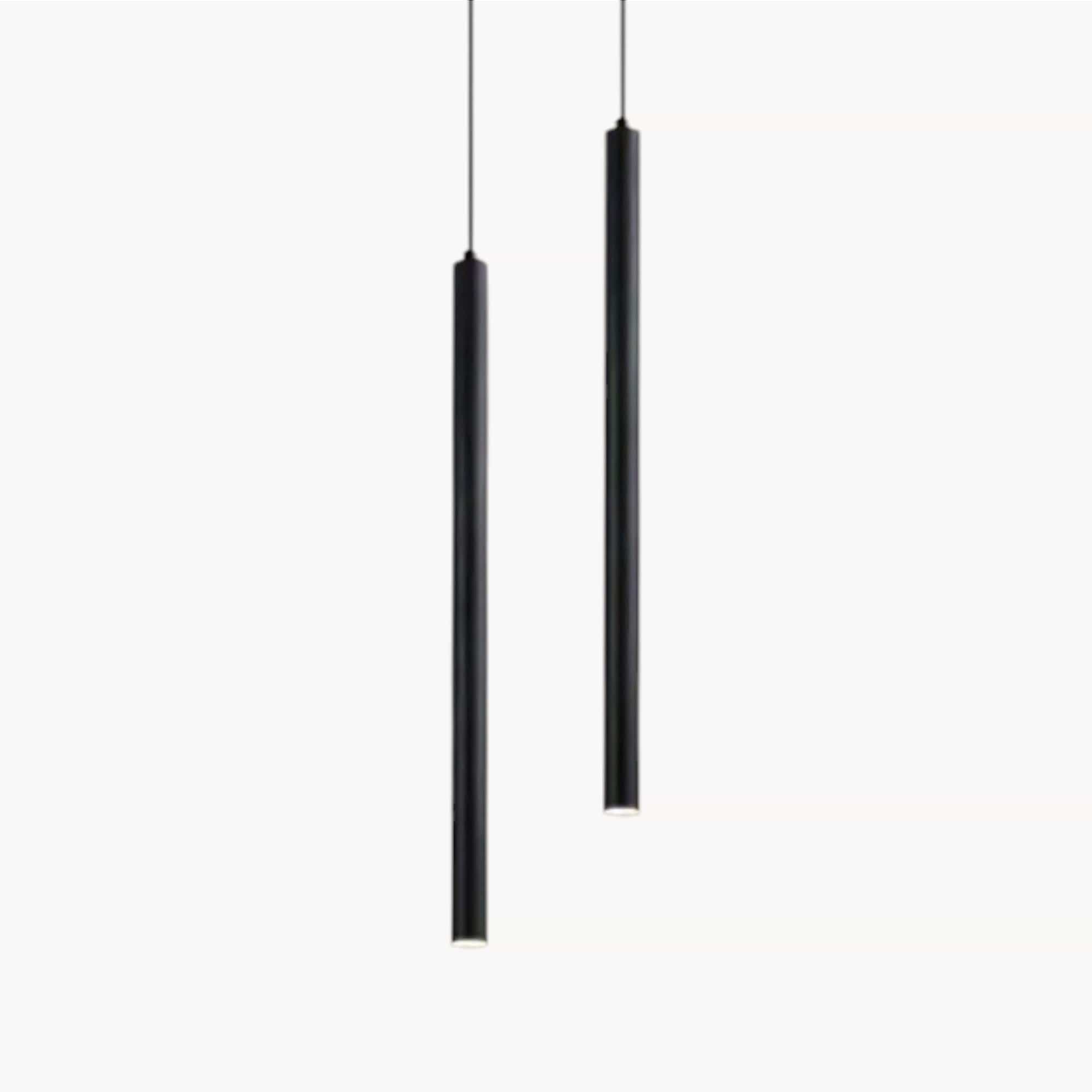 LampeHub Lampe de chevet Suspendu Noir