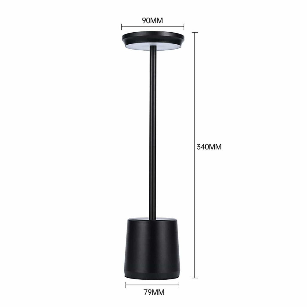 LampeHub Lampe de chevet Tactile Sans-fil Doré