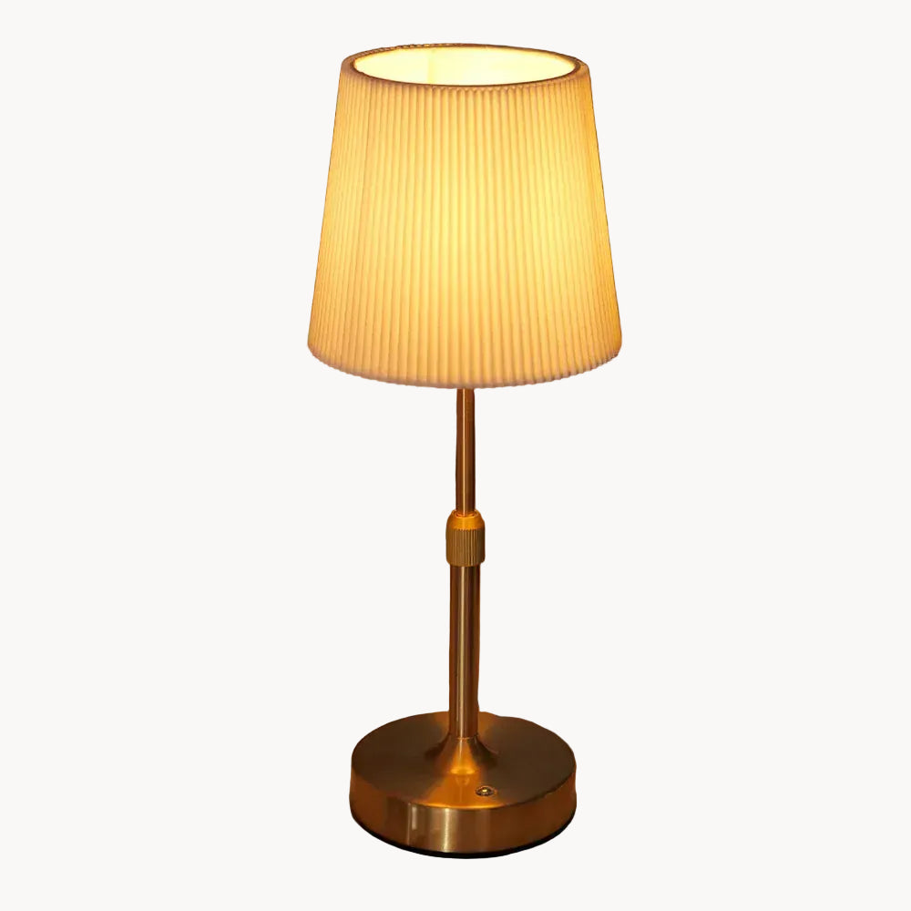 LampeHub Lampe de chevet Tissu Plissé