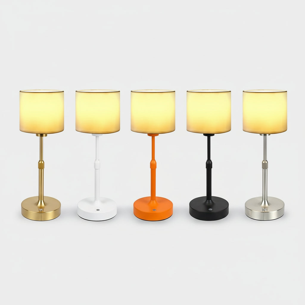 LampeHub Lampe de chevet Tissu Plissé