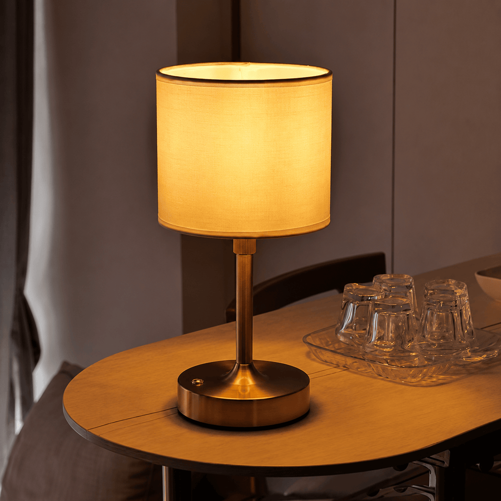 LampeHub Lampe de chevet Tissu Plissé
