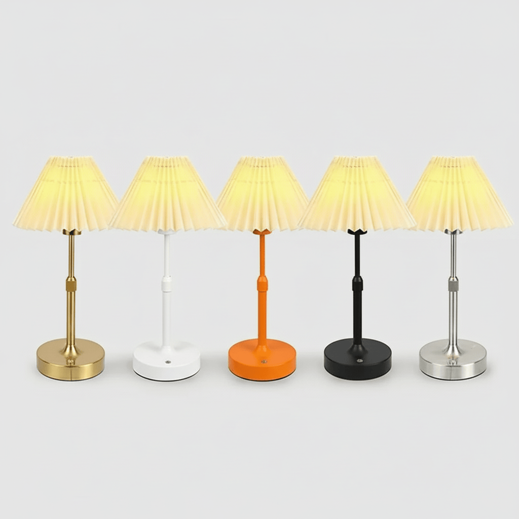LampeHub Lampe de chevet Tissu Pointu